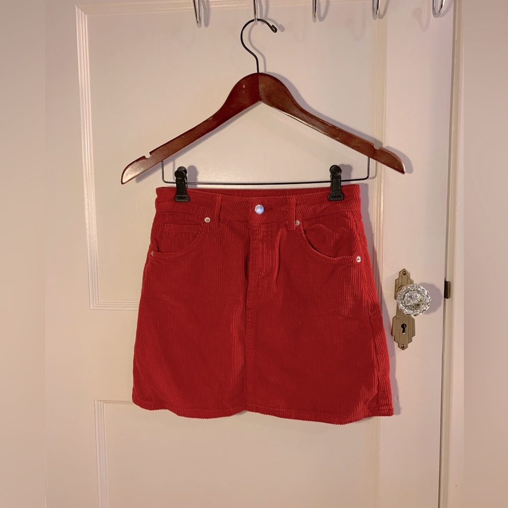 Top shop Moto Corduroy skirt